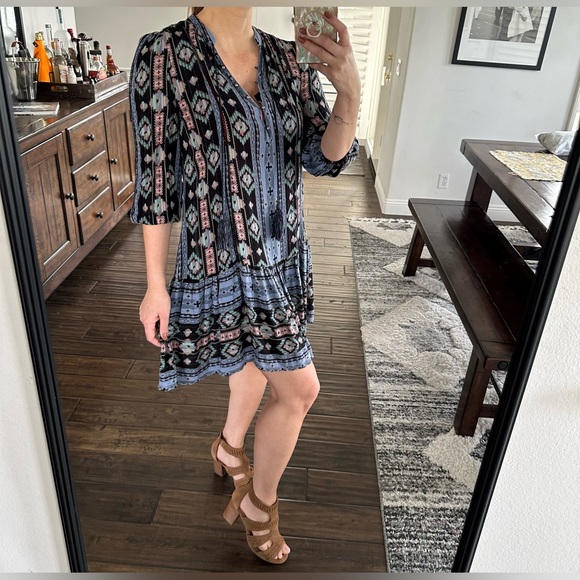 Anthropology Holding Horses Dress Size Small Blue - Picture 2 of 10